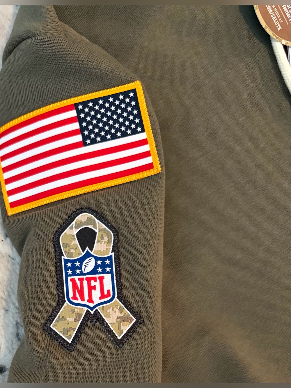 Nike Tennessee Titans Salute to Service 2025 Olive Green NFL Hoodie Men’s Sz: S - Picture 4 of 5